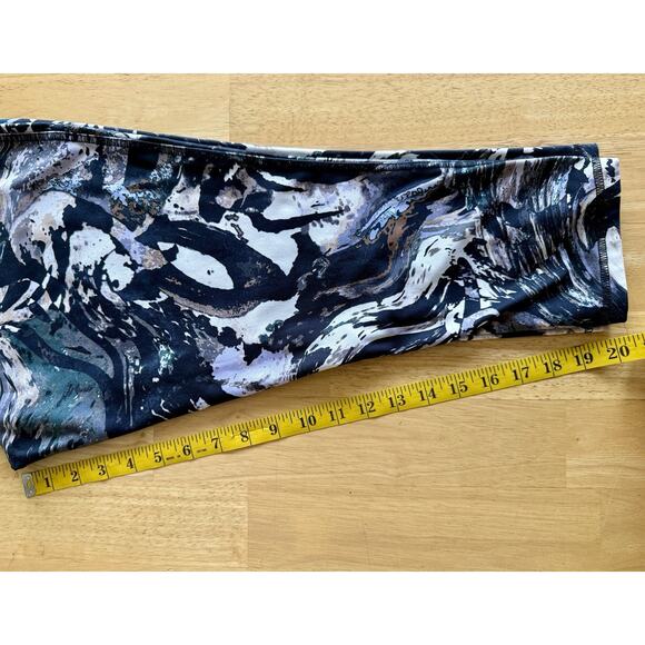 Simply Vera Vera Wang Women Leggings Large Geometric Cropped Athleisure Gym - Picture 3 of 7